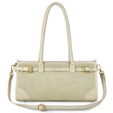 Italian Genuine Suede & Calf Leather Shoulder Bag 282615 - TAKEASY - Flyclothing LLC