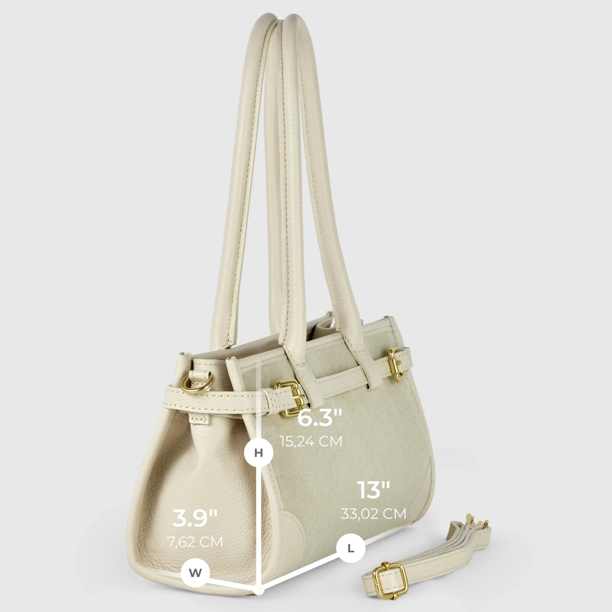 Italian Genuine Suede & Calf Leather Shoulder Bag 282615 - TAKEASY - Flyclothing LLC