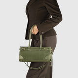 Italian Genuine Suede & Calf Leather Shoulder Bag 282615 - TAKEASY - Flyclothing LLC