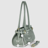 Italian Genuine Suede & Full-Grain Leather Shoulder Bag | Lodi - TAKEASY - Flyclothing LLC
