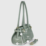 Italian Genuine Suede & Calf Leather Shoulder Bag 282615 - TAKEASY - Flyclothing LLC