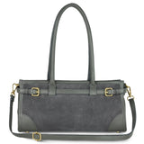 Italian Genuine Suede & Calf Leather Shoulder Bag 282615 - TAKEASY - Flyclothing LLC
