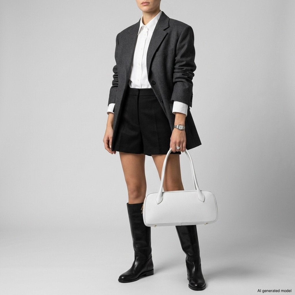 Italian Full-Grain Leather Shoulder Bag | Lecco