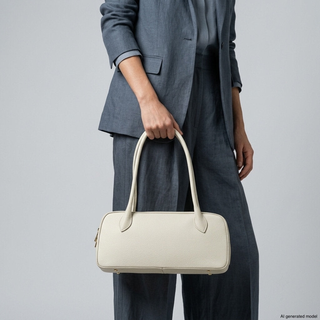 Italian Full-Grain Leather Shoulder Bag | Lecco