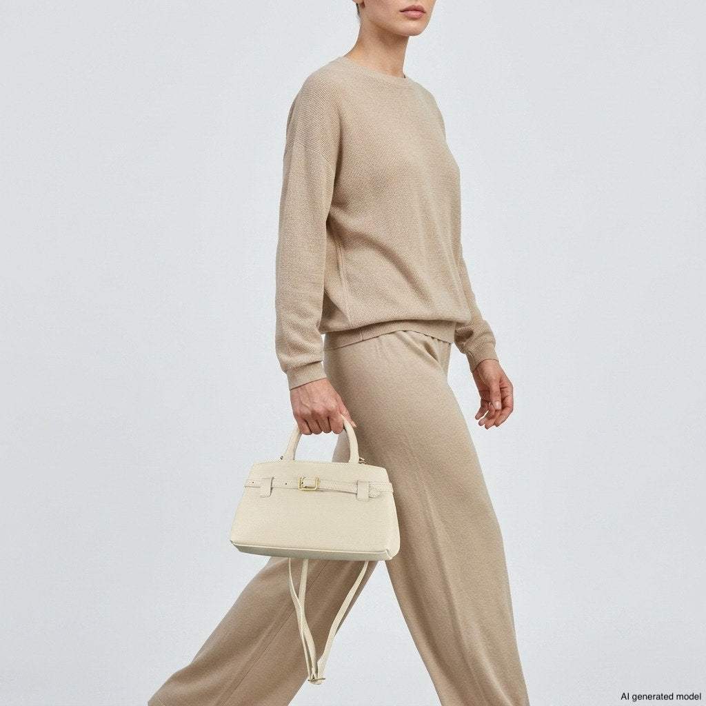 Italian Full-Grain Leather Top-Handle Bag | Cervia - TAKEASY - Flyclothing LLC
