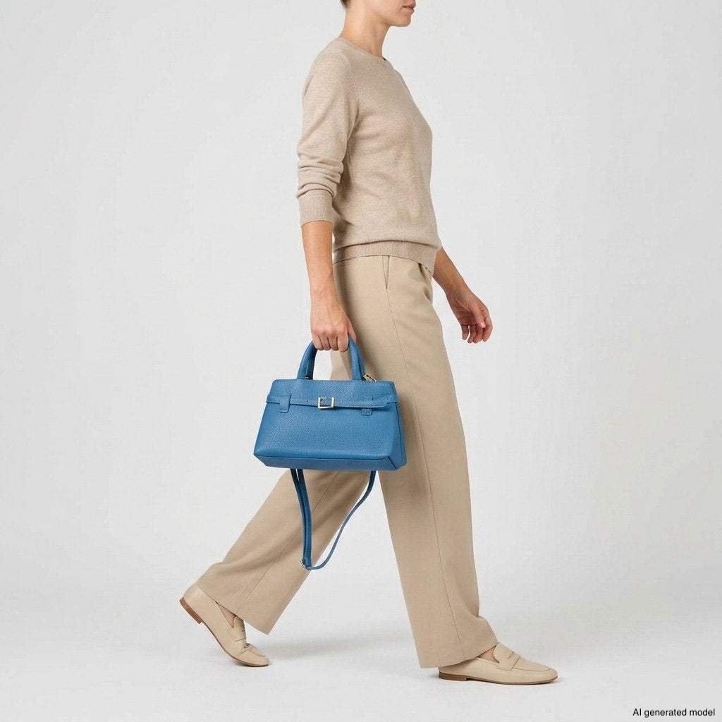 Italian Full-Grain Leather Top-Handle Bag | Cervia - TAKEASY - Flyclothing LLC