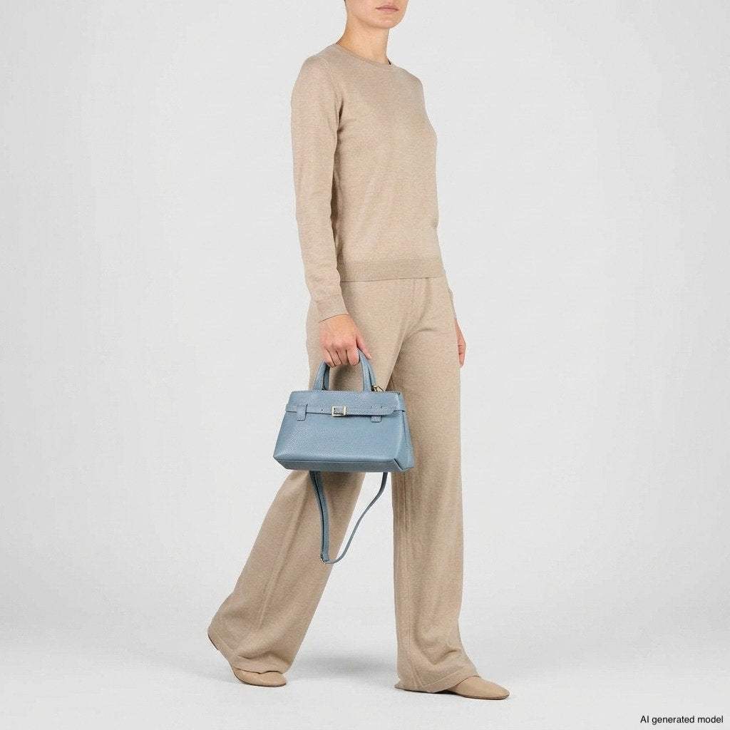 Italian Full-Grain Leather Top-Handle Bag | Cervia - TAKEASY - Flyclothing LLC