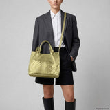 Italian Genuine Basketweave-Embossed Metallic Suede Top-Handle Bag | Imperia - TAKEASY - Flyclothing LLC