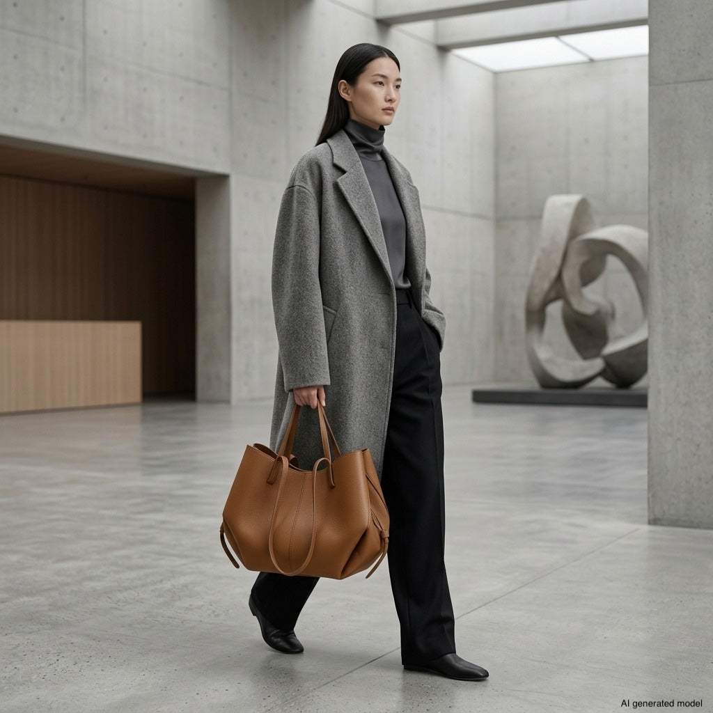 Italian Full-Grain Leather Tote Bag | Piacenza - TAKEASY - Flyclothing LLC
