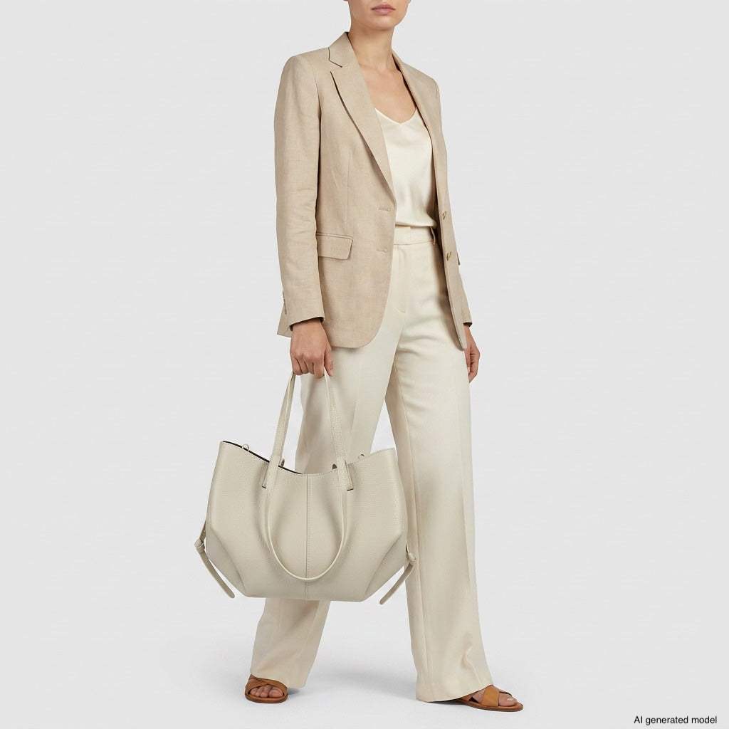 Italian Full-Grain Leather Tote Bag | Piacenza - TAKEASY - Flyclothing LLC