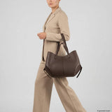 Italian Full-Grain Leather Tote Bag | Piacenza - TAKEASY - Flyclothing LLC