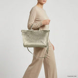 Italian Genuine Metallic Suede Top-Handle Bag 112334 - TAKEASY - Flyclothing LLC