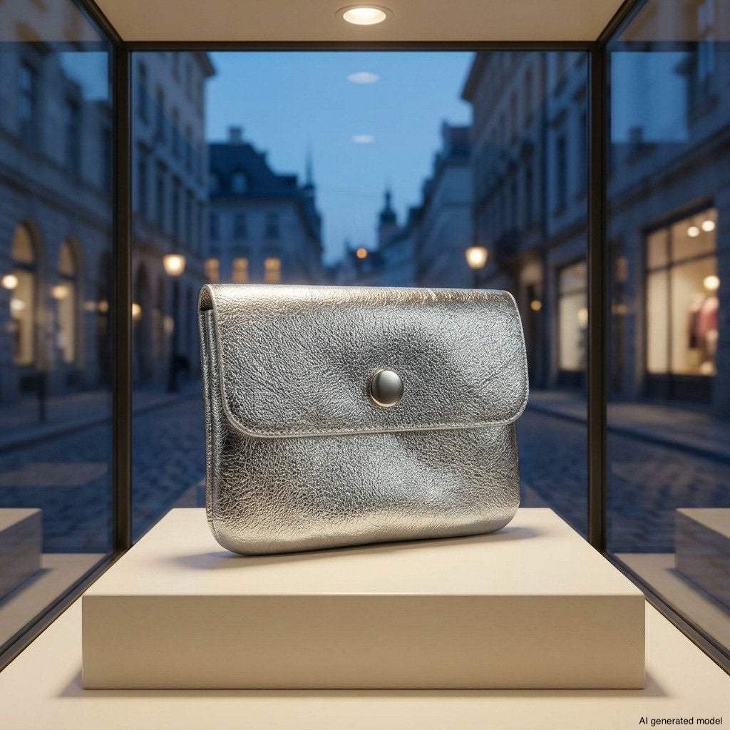 Italian Genuine Metallic Suede Wallet | Assisi - TAKEASY - Flyclothing LLC