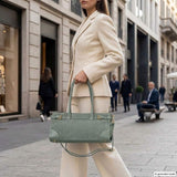 Italian Genuine Suede & Full-Grain Leather Shoulder Bag | Lodi - TAKEASY - Flyclothing LLC