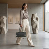 Italian Genuine Suede & Full-Grain Leather Shoulder Bag | Lodi - TAKEASY - Flyclothing LLC