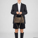 Italian Genuine Suede Shoulder Bag | Ferrara - TAKEASY - Flyclothing LLC