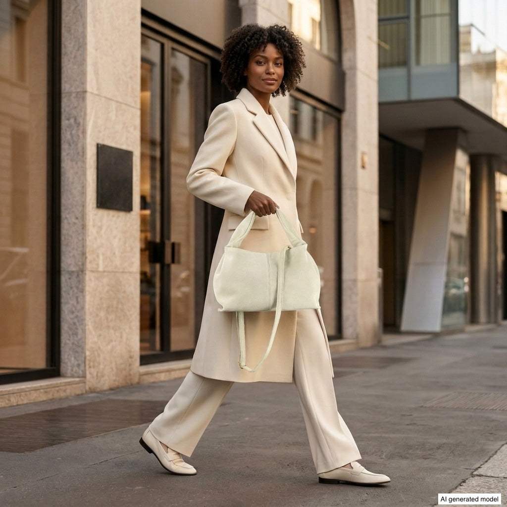 Italian Genuine Suede Shoulder Bag | Ferrara - TAKEASY - Flyclothing LLC