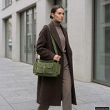 Italian Genuine Suede Shoulder Bag | Sondrio - TAKEASY - Flyclothing LLC