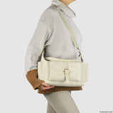 Italian Genuine Suede Shoulder Bag | Sondrio - TAKEASY - Flyclothing LLC