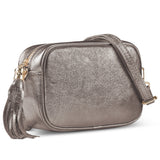 Italian Genuine Metallic Suede Crossbody Bag 231302 - TAKEASY - Flyclothing LLC
