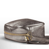 Metallic Suede Leather Crossbody Bag - TAKEASY - Flyclothing LLC