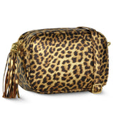 Italian Genuine Leopard-Print Metallic Suede Crossbody Bag 231302 - TAKEASY - Flyclothing LLC