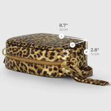 Italian Genuine Leopard-Print Metallic Suede Crossbody Bag 231302 - TAKEASY - Flyclothing LLC