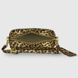 Italian Genuine Leopard-Print Metallic Suede Crossbody Bag 231302 - TAKEASY - Flyclothing LLC