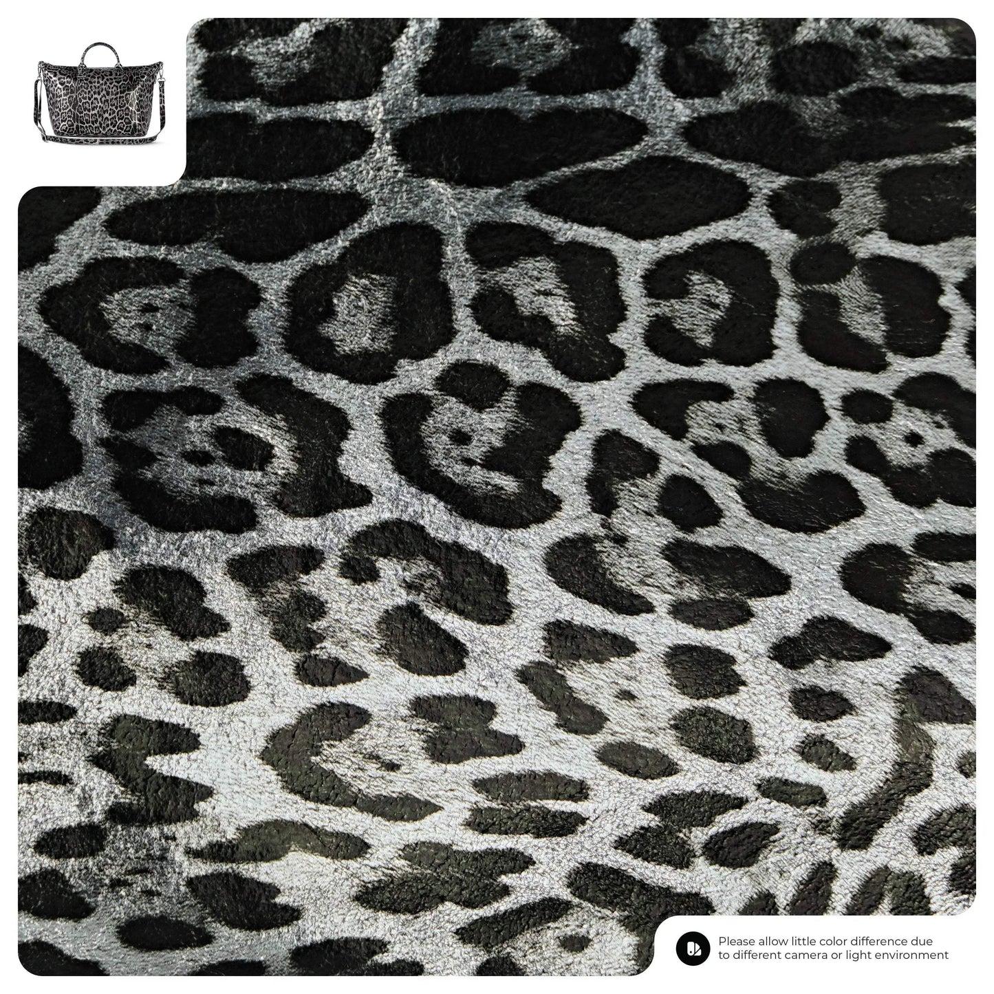 Italian Genuine Leopard-Print Metallic Suede Top-Handle Bag 112334 - TAKEASY - Flyclothing LLC