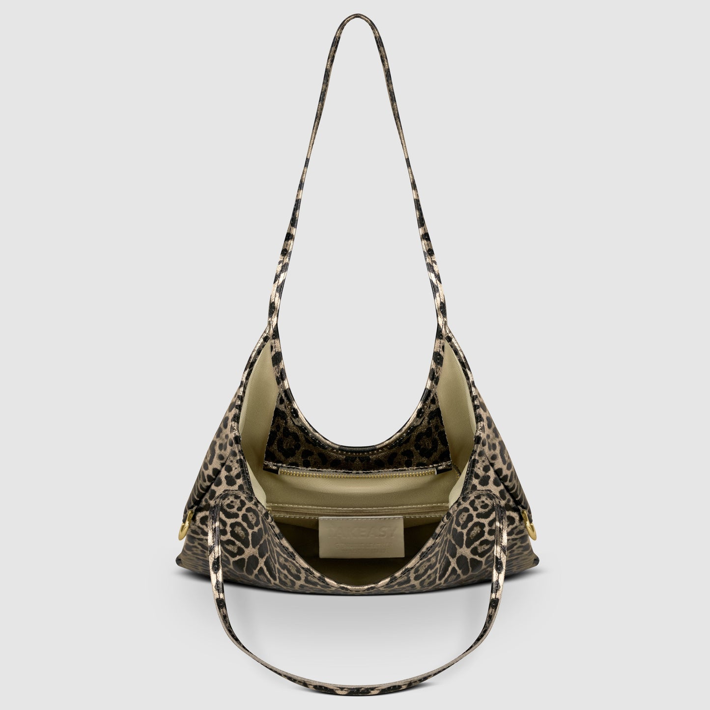 Italian Genuine Leopard-Print Metallic Suede Tote Bag 191722 - TAKEASY - Flyclothing LLC