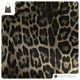 Italian Genuine Leopard-Print Metallic Suede Tote Bag 191722 - TAKEASY - Flyclothing LLC