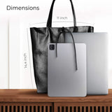 Italian Genuine Metallic Calf Leather Tote Bag 201718 - TAKEASY - Flyclothing LLC