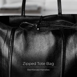 Italian Genuine Metallic Calf Leather Tote Bag 201718 - TAKEASY - Flyclothing LLC