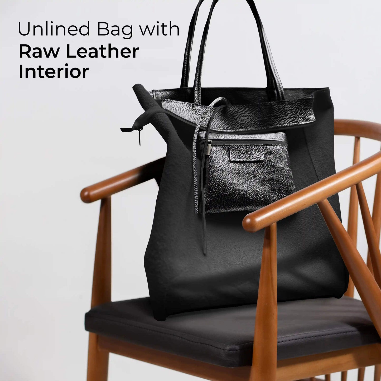 Italian Genuine Metallic Calf Leather Tote Bag 201718 - TAKEASY - Flyclothing LLC