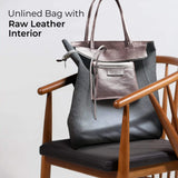 Italian Genuine Metallic Calf Leather Tote Bag 201718 - TAKEASY - Flyclothing LLC