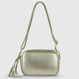 Italian Genuine Metallic Calf Leather Crossbody Bag 231302 - TAKEASY - Flyclothing LLC