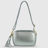 Italian Genuine Metallic Calf Leather Crossbody Bag 231302 - TAKEASY - Flyclothing LLC