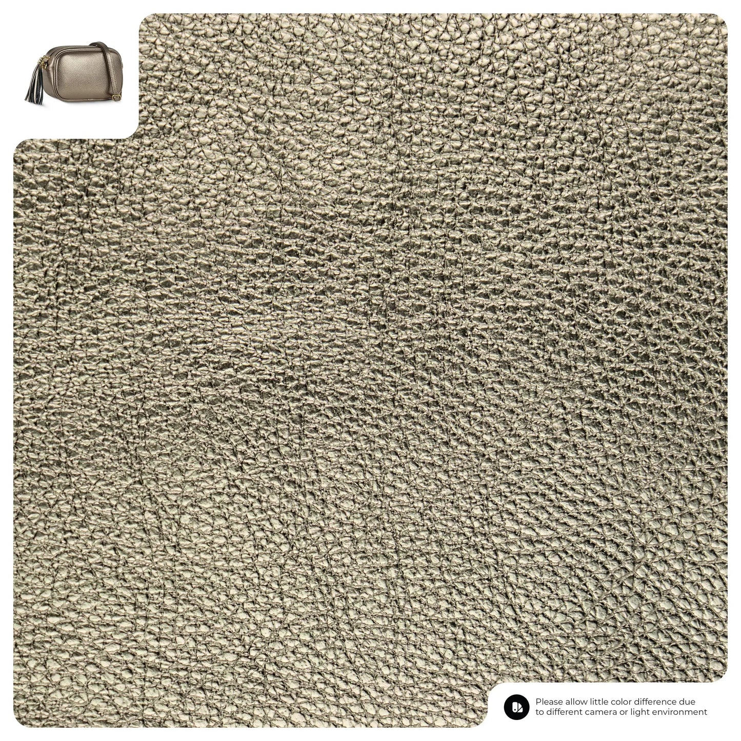 Italian Genuine Metallic Calf Leather Crossbody Bag 231302 - TAKEASY - Flyclothing LLC