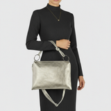 Italian Genuine Metallic Calf Leather Shoulder Bag 171551 - TAKEASY - Flyclothing LLC