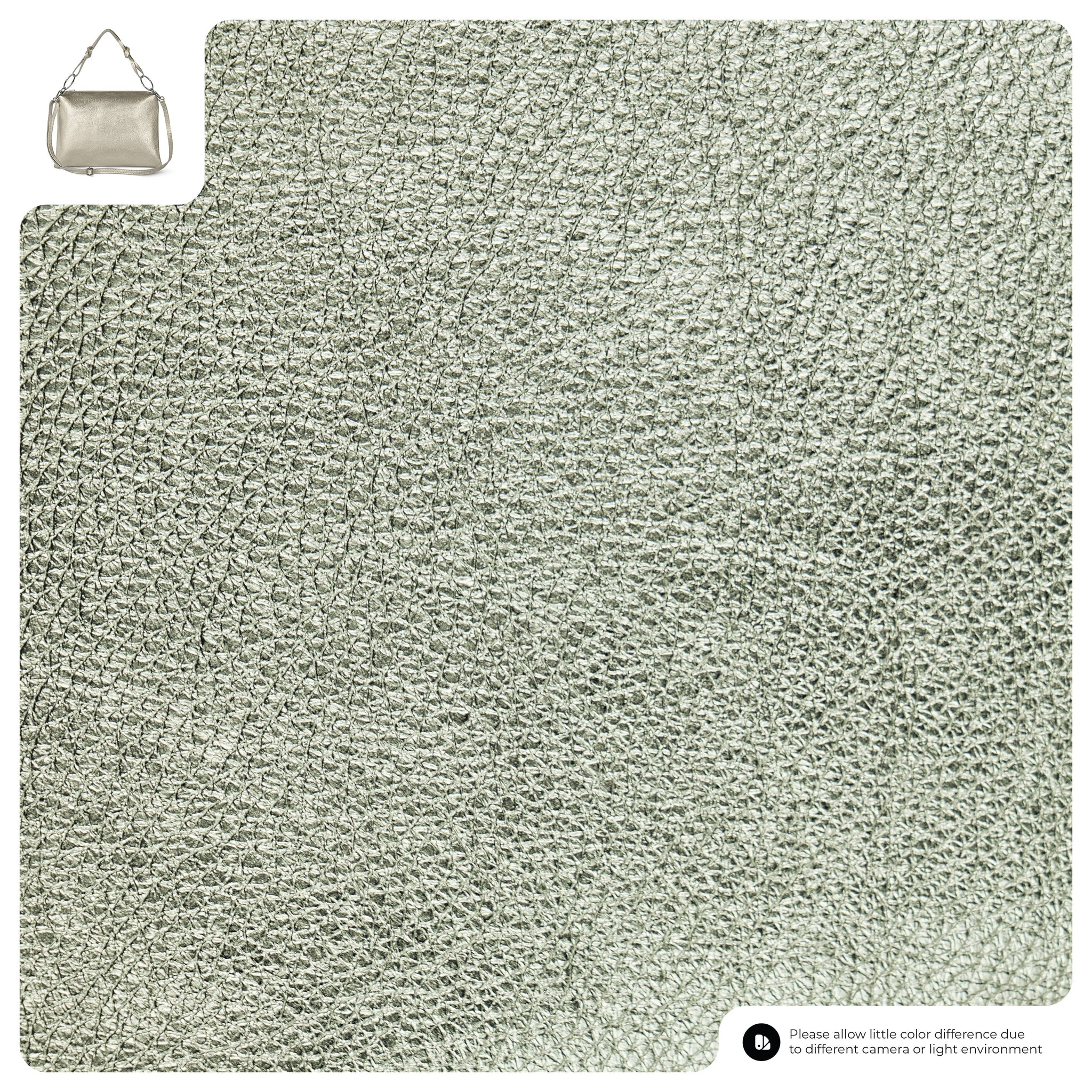 Italian Genuine Metallic Calf Leather Shoulder Bag 171551 - TAKEASY - Flyclothing LLC