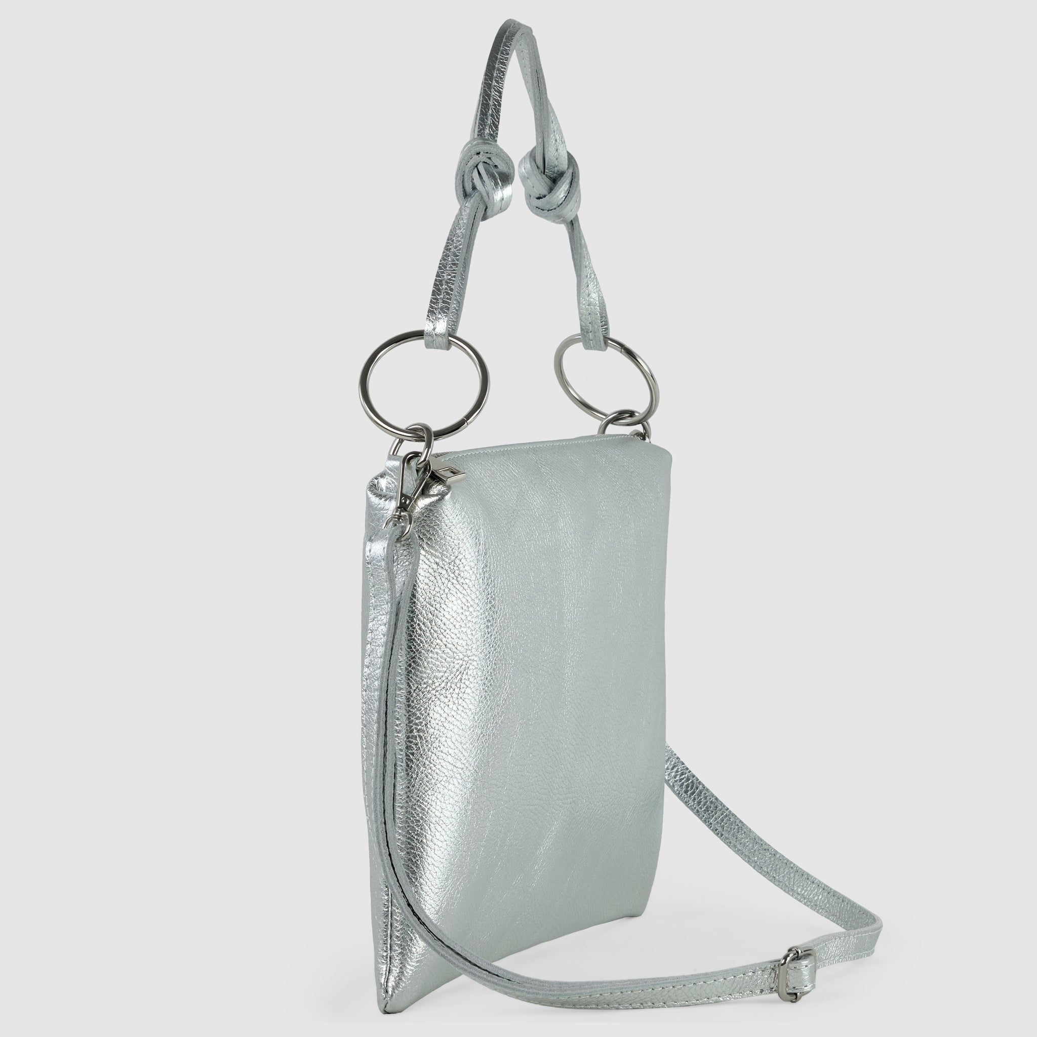 Italian Genuine Metallic Calf Leather Shoulder Bag 171551 - TAKEASY - Flyclothing LLC