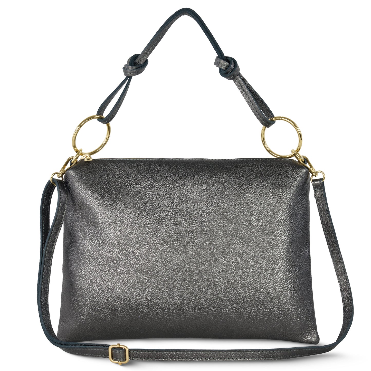 Italian Genuine Metallic Calf Leather Shoulder Bag 171551 - TAKEASY - Flyclothing LLC