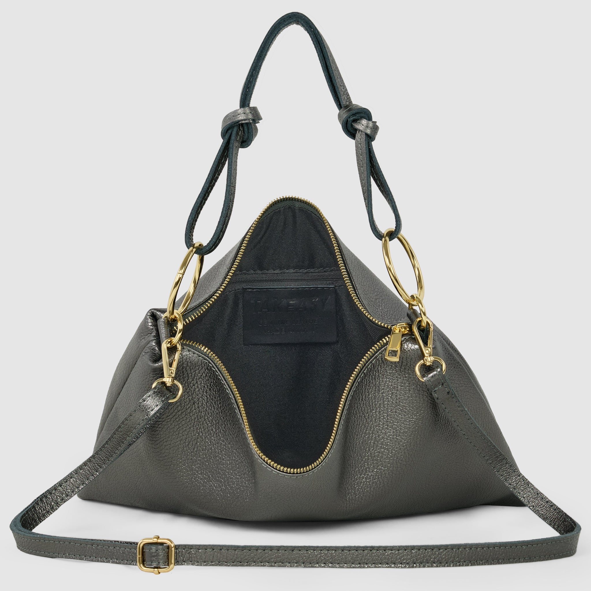 Italian Genuine Metallic Calf Leather Shoulder Bag 171551 - TAKEASY - Flyclothing LLC