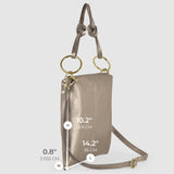 Italian Genuine Metallic Calf Leather Shoulder Bag 171551 - TAKEASY - Flyclothing LLC