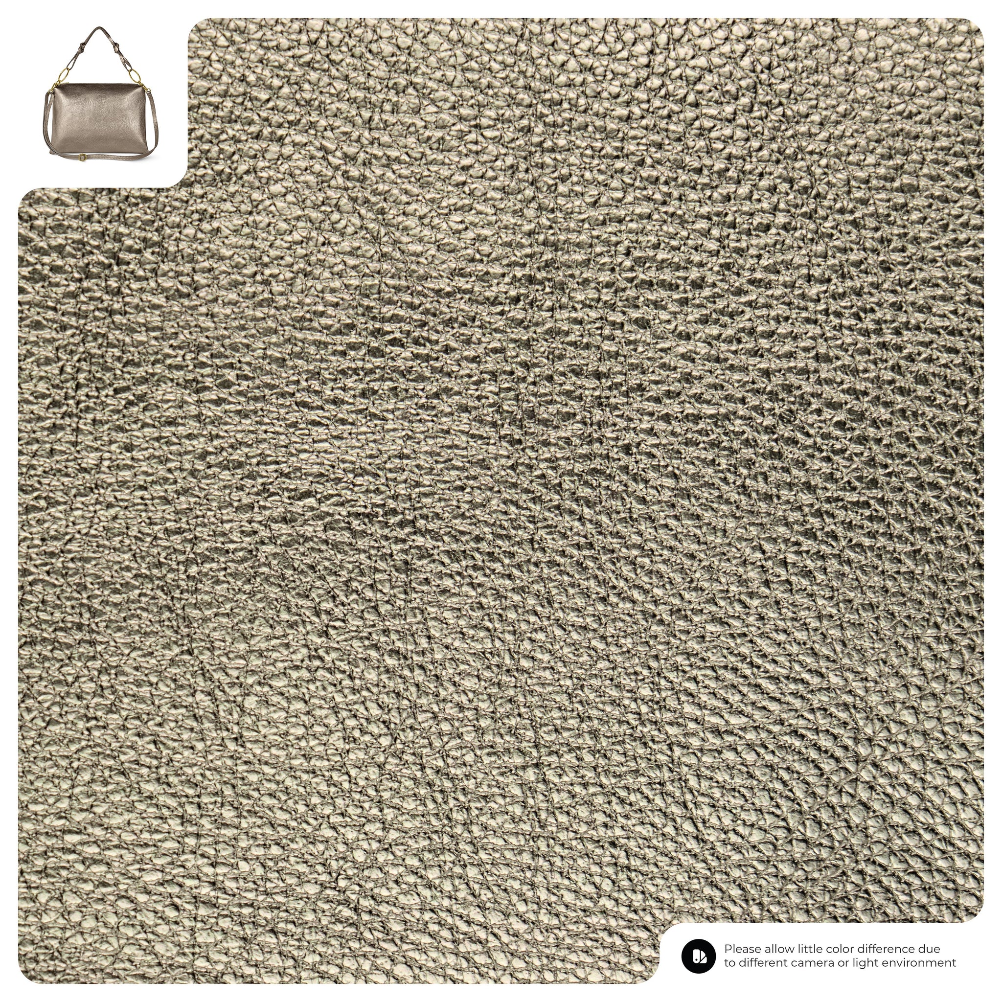 Italian Genuine Metallic Calf Leather Shoulder Bag 171551 - TAKEASY - Flyclothing LLC