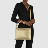 Italian Genuine Metallic Calf Leather Shoulder Bag 171551 - TAKEASY - Flyclothing LLC