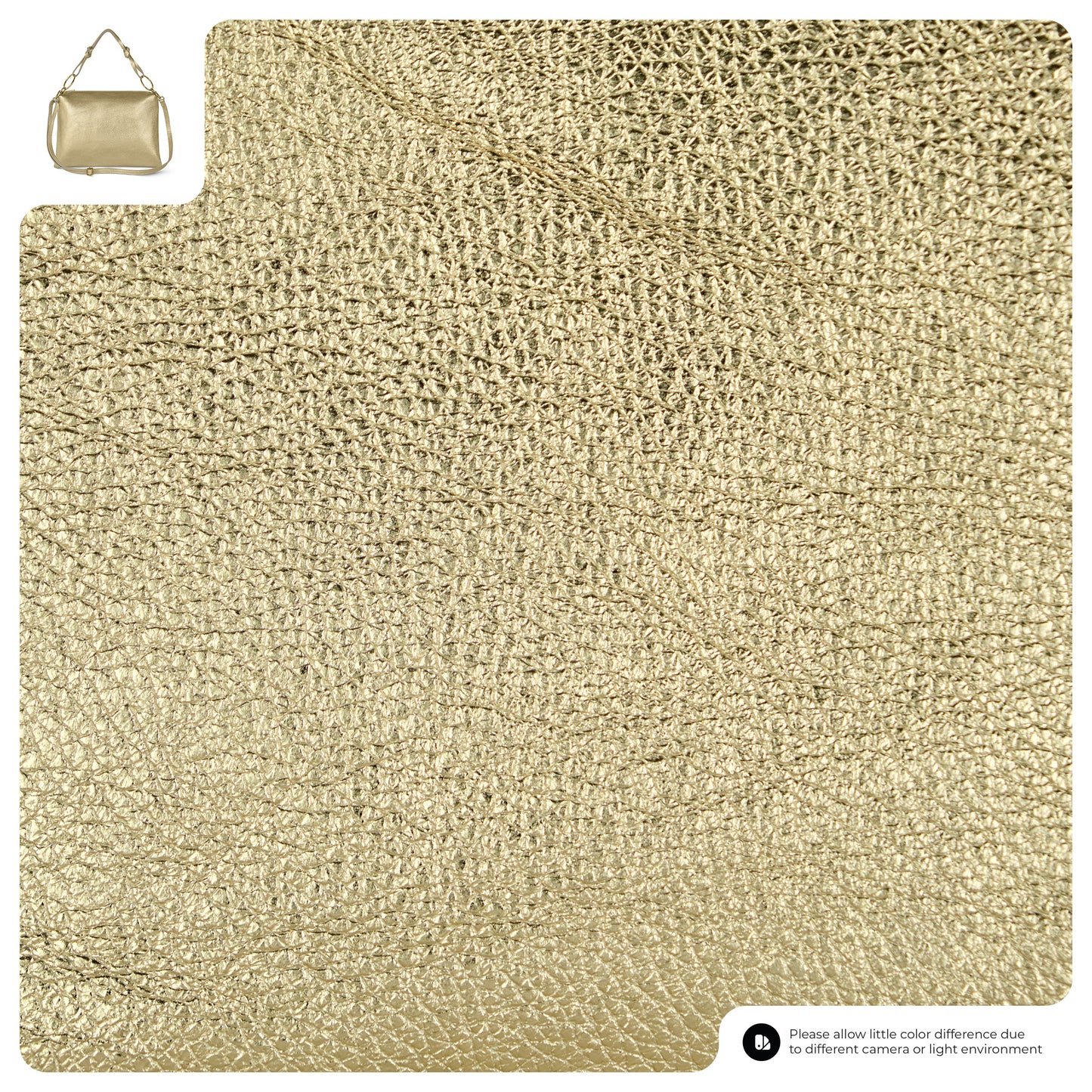 Italian Genuine Metallic Calf Leather Shoulder Bag 171551 - TAKEASY - Flyclothing LLC