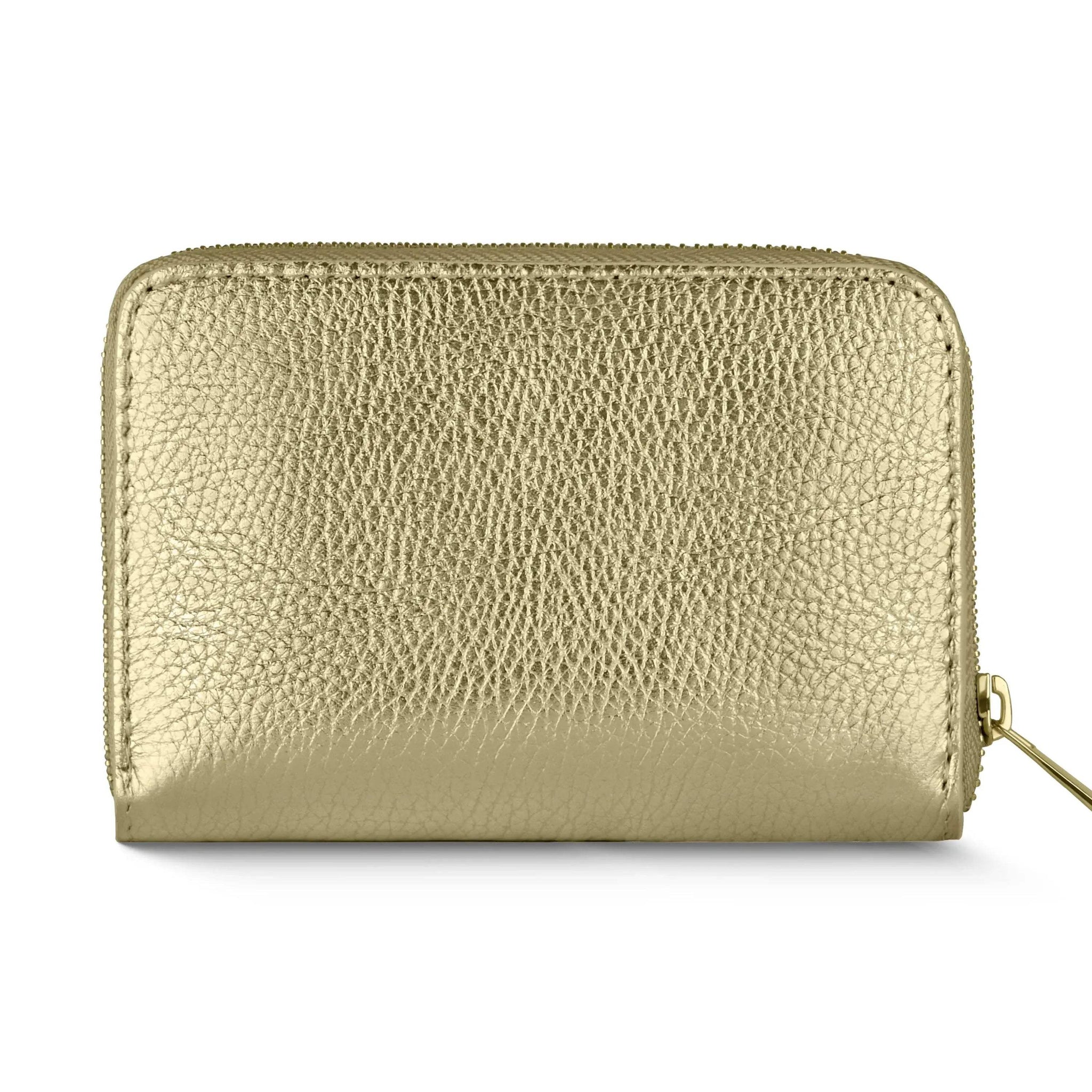 Italian Genuine Metallic Calf Leather Wallet 650988 - TAKEASY - Flyclothing LLC