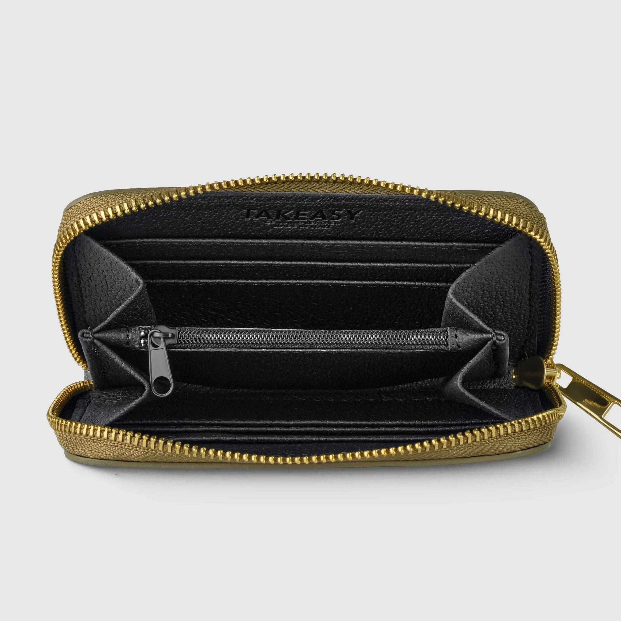 Italian Genuine Metallic Calf Leather Wallet 650988 - TAKEASY - Flyclothing LLC