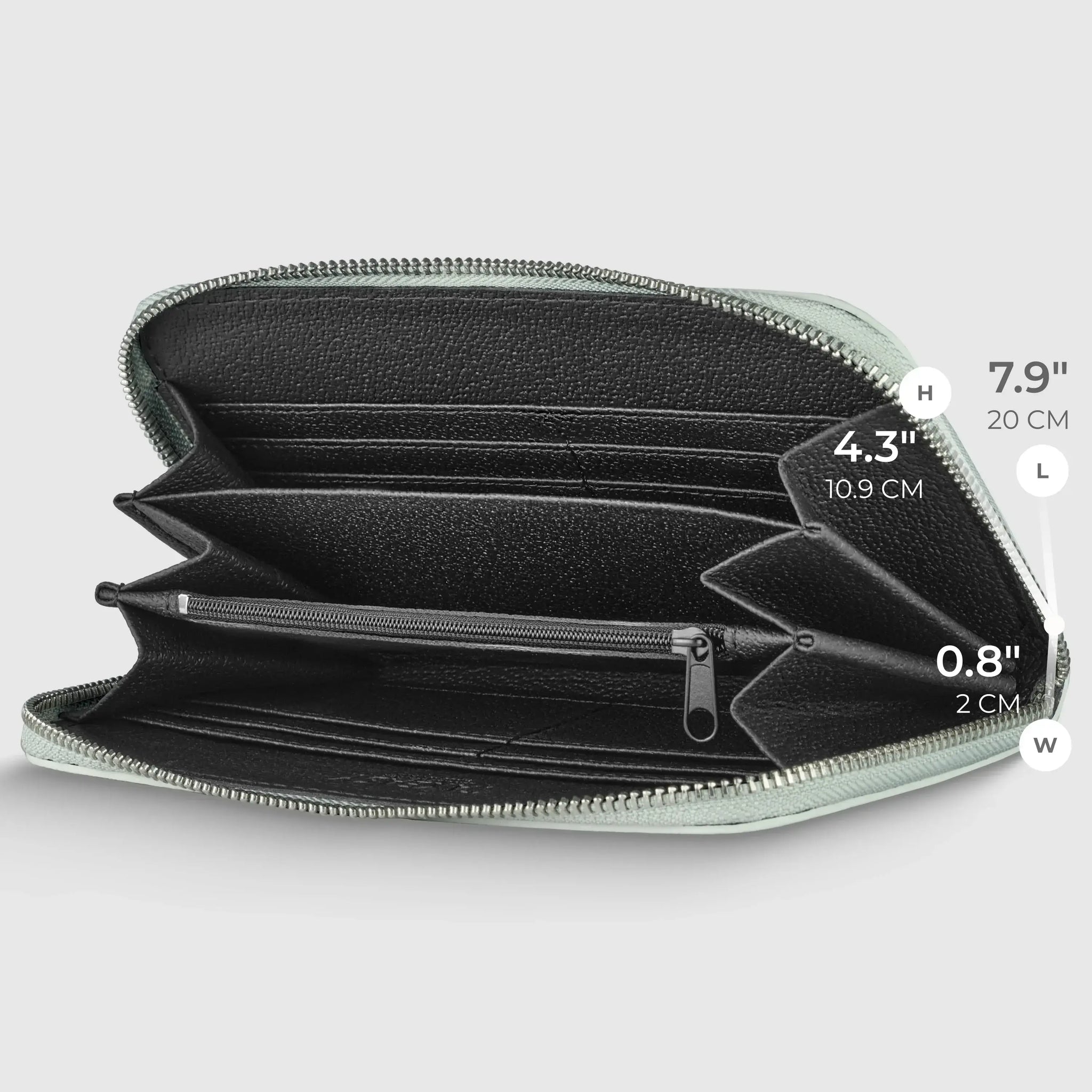 Italian Genuine Metallic Calf Leather Wallet 651088 - TAKEASY - Flyclothing LLC